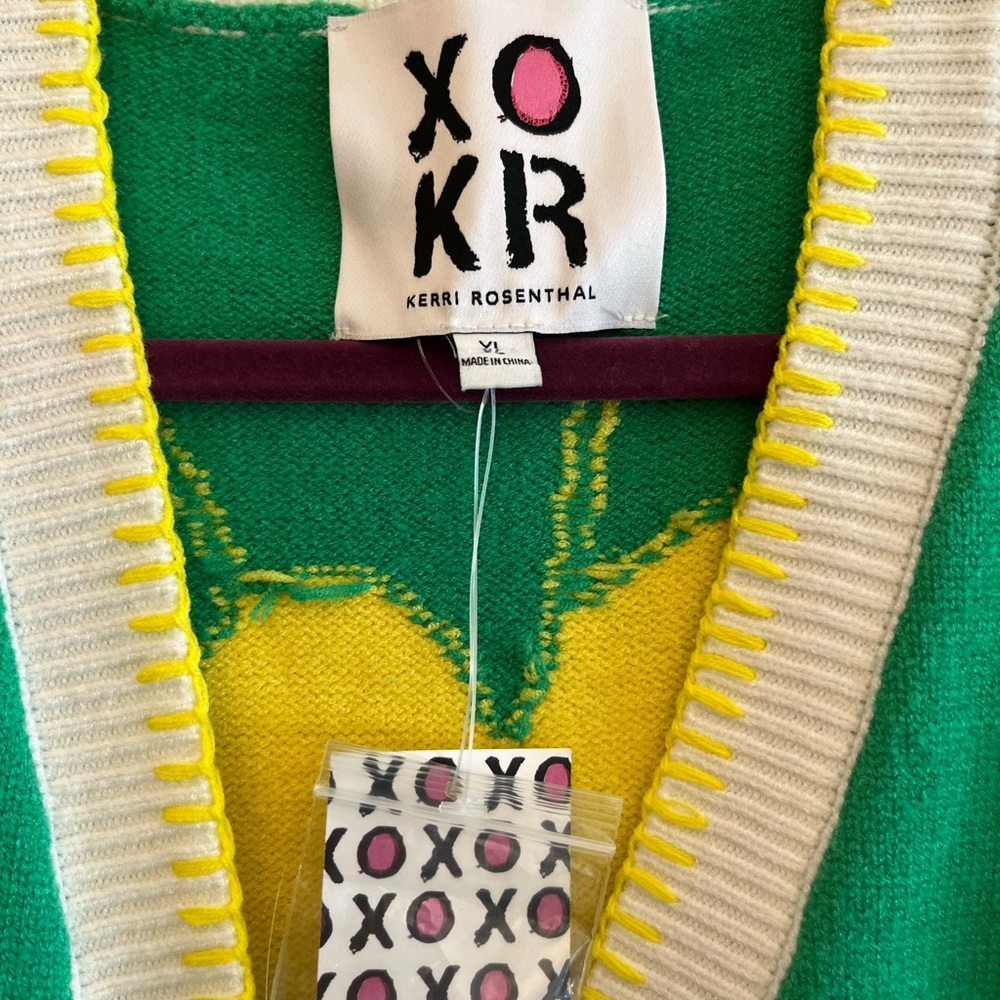 Kerri Rosenthal XOKR Sunshine Sweater XL runs small. Big medium in my opinion - Picture 3 of 9